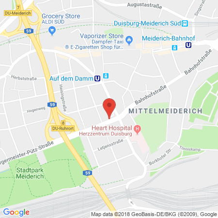 Position der Autogas-Tankstelle: Total Duisburg in 47137, Duisburg