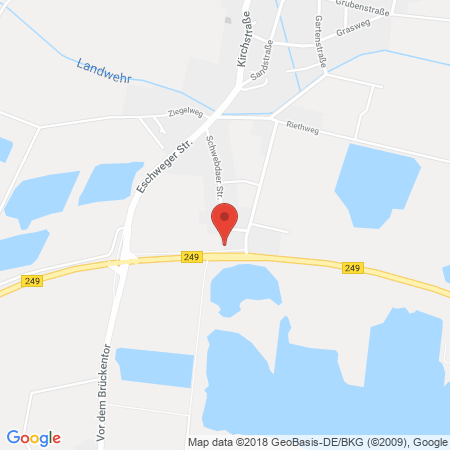 Position der Autogas-Tankstelle: Honsel Tank- u. Wasch-Center in 37276, Meinhard-Grebendorf