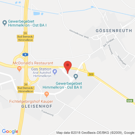 Position der Autogas-Tankstelle: Autohaus Dornig GmbH & Co. in 95502, Himmelkron