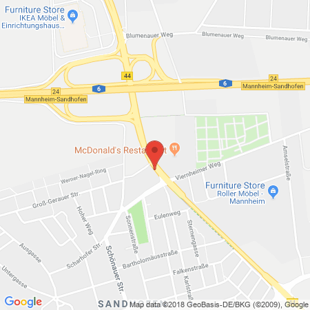 Standort der Tankstelle: ARAL Tankstelle in 68307, Mannheim