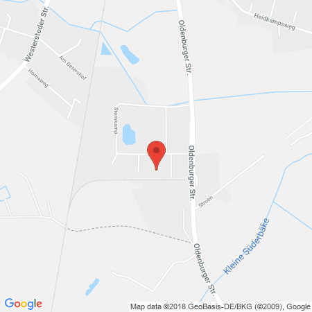 Position der Autogas-Tankstelle: Rwg Ammerland-ostfriesland Eg in 26655, Westerstede-klamperesch