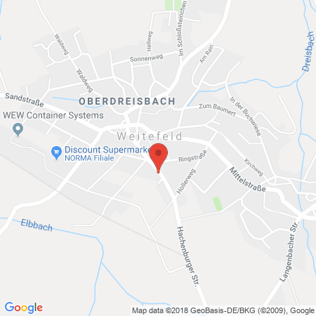 Position der Autogas-Tankstelle: Markus Herz in 57586, Weitefeld
