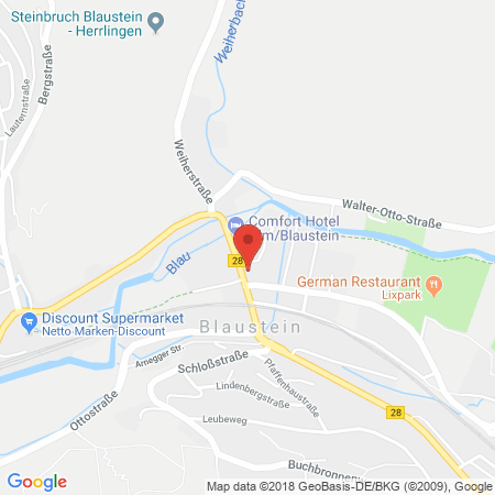 Standort der Tankstelle: ESSO Tankstelle in 89134, BLAUSTEIN