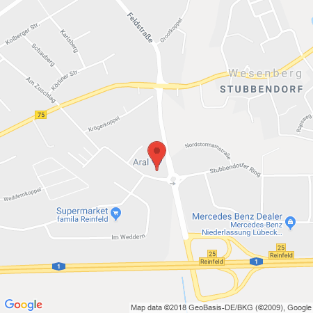Standort der Tankstelle: ARAL Tankstelle in 23858, Reinfeld