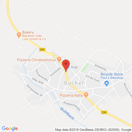 Standort der Tankstelle: ARAL Tankstelle in 56823, Büchel