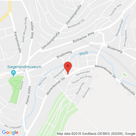 Standort der Tankstelle: ARAL Tankstelle in 57074, Siegen