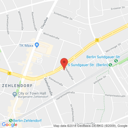 Standort der Tankstelle: ESSO Tankstelle in 14169, BERLIN