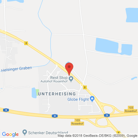 Position der Autogas-Tankstelle: Total Autohof Barbing in 93098, Barbing
