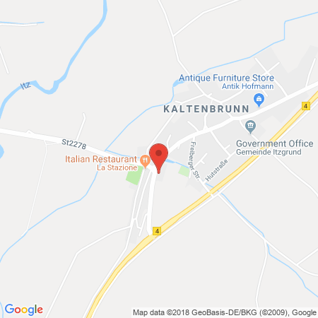 Position der Autogas-Tankstelle: AVIA Tankstelle in 96274, Itzgrund