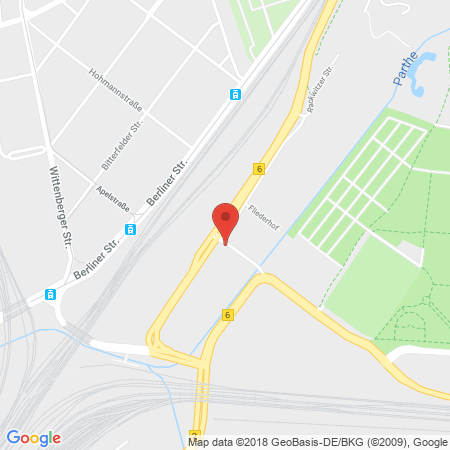 Position der Autogas-Tankstelle: Total Leipzig in 04347, Leipzig