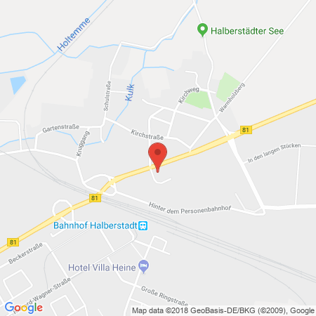 Position der Autogas-Tankstelle: Aral Tankstelle in 38820, Halberstadt
