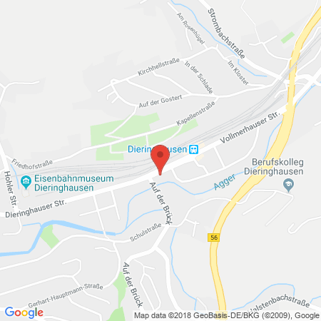 Position der Autogas-Tankstelle: T Gummersbach in 51645, Gummersbach