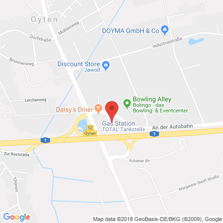 Standort der Tankstelle: TotalEnergies Tankstelle in 28876, Oyten