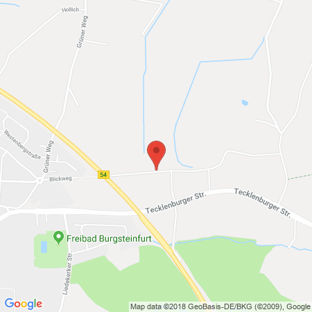 Standort der Autogas Tankstelle: Tankstelle Wiedemeier in 48565, Steinfurt