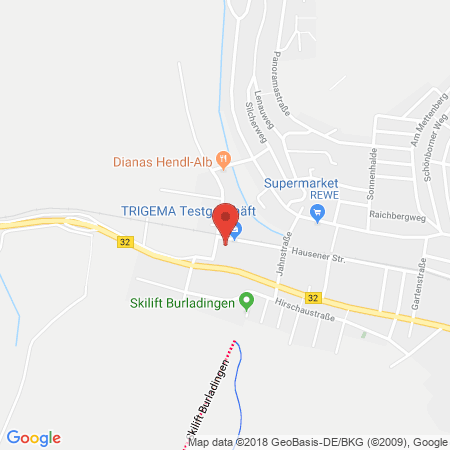 Standort der Tankstelle: Trigema Tankstelle in 72393, Burladingen