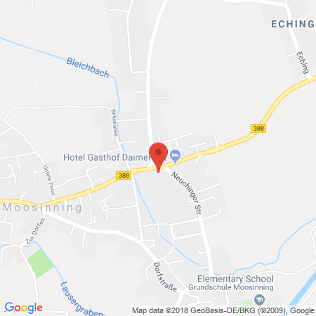 Position der Autogas-Tankstelle: Emil Mayr in 85452, Moosinning