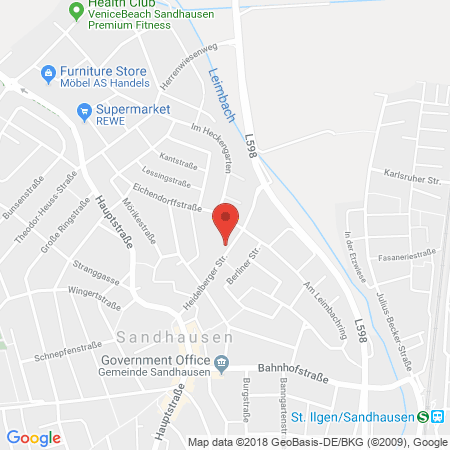 Standort der Tankstelle: ARAL Tankstelle in 69207, Sandhausen