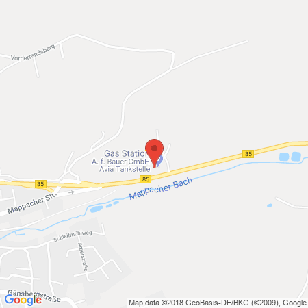 Position der Autogas-Tankstelle: AVIA Tankstelle Anja Krug in 92436, Bruck/Oberpfalz