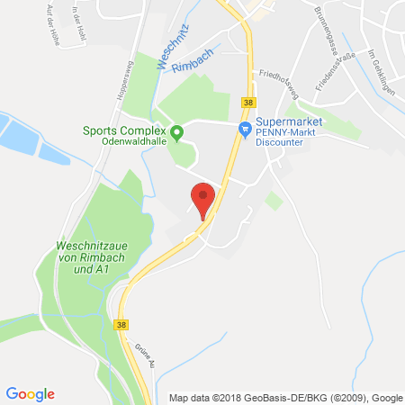 Standort der Autogas Tankstelle: Auto Weber in 64668, Rimbach