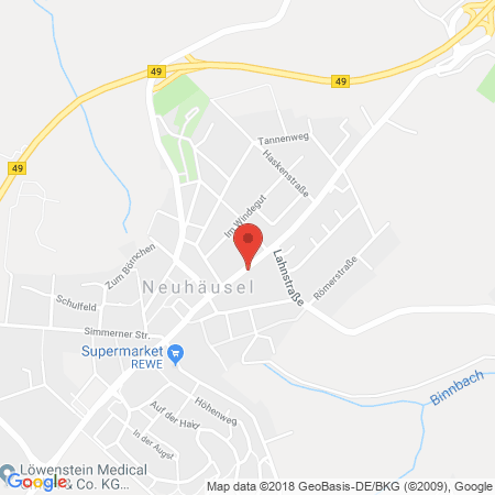 Position der Autogas-Tankstelle: Shell Tankstelle in 56335, Neuhaeusel