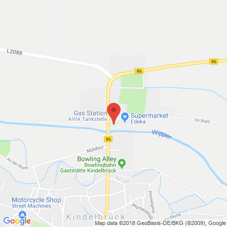 Standort der Tankstelle: AVIA Tankstelle in 99638, Kindelbrück