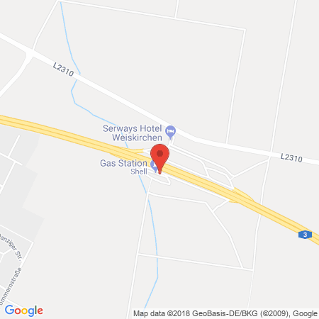 Position der Autogas-Tankstelle: Shell Tankstelle in 63110, Rodgau