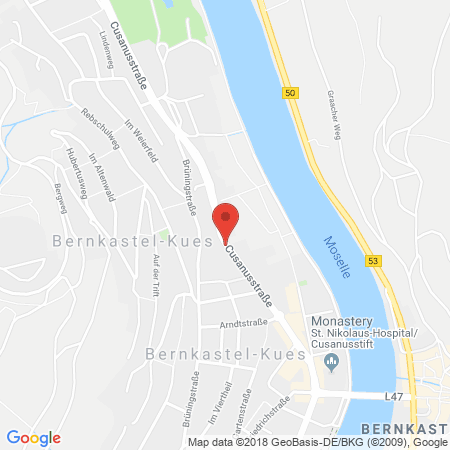 Standort der Autogas Tankstelle: Taxi Priwitzer in 54470, Bernkastel-Kues