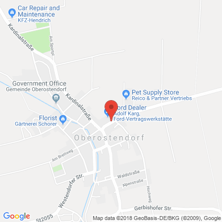 Standort der Tankstelle: AVIA XPress Tankstelle in 86869, Oberostendorf