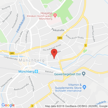 Position der Autogas-Tankstelle: Hildebrand Bernd in 95213, Münchberg