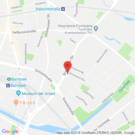 Standort der Tankstelle: TotalEnergies Tankstelle in 22305, Hamburg