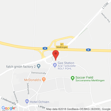 Position der Autogas-Tankstelle: JET Tankstelle in 89188, Merklingen
