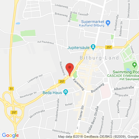 Standort der Tankstelle: ARAL Tankstelle in 54634, Bitburg