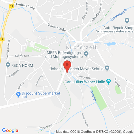 Position der Autogas-Tankstelle: Avia Xpress Automatenstation in 74635, Kupferzell