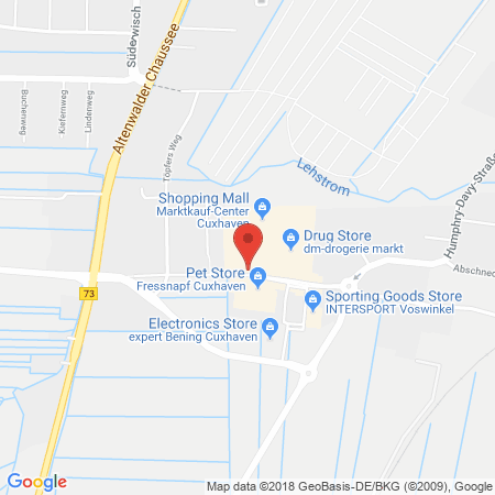 Position der Autogas-Tankstelle: Team Tankautomat Cuxhaven in 27472, Cuxhaven