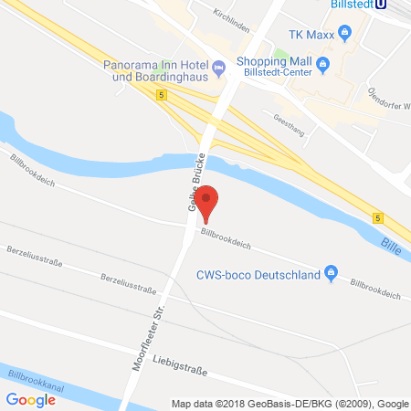 Position der Autogas-Tankstelle: Hamburg in 22113, Hamburg