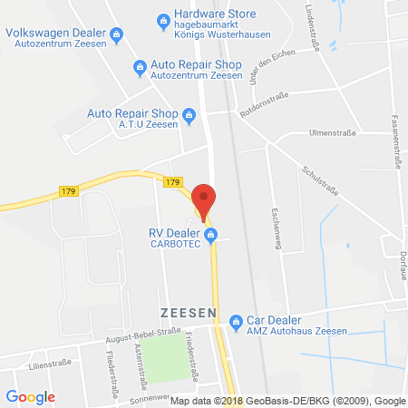 Position der Autogas-Tankstelle: Total Zeesen in 15711, Zeesen