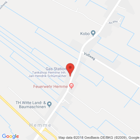 Position der Autogas-Tankstelle: Tank-shop-hemme in 25774, Hemme