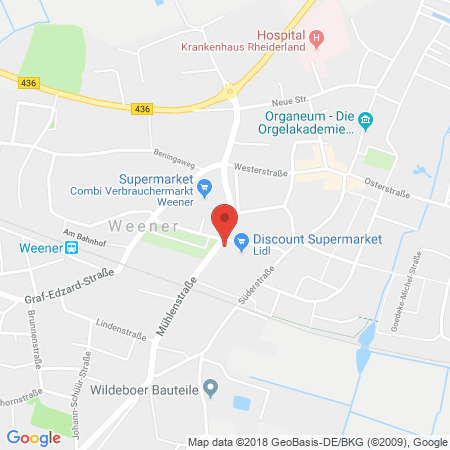 Standort der Tankstelle: FELTA Tankstelle in 26826, Weener