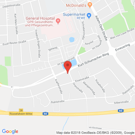 Standort der Tankstelle: Frei Tankstelle in 65428, Ruesselsheim