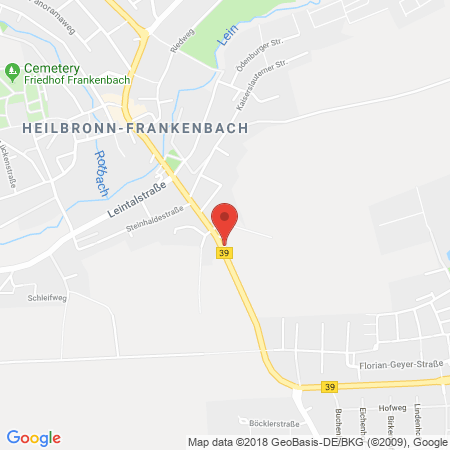 Position der Autogas-Tankstelle: Total Heilbronn in 74078, Heilbronn