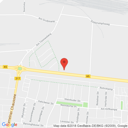Position der Autogas-Tankstelle: Shell Tankstelle in 30453, Hannover