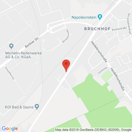 Position der Autogas-Tankstelle: Total Homburg-bruchhof in 66424, Homburg-bruchhof