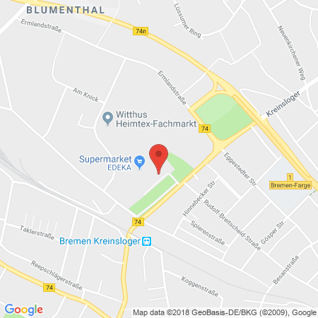 Position der Autogas-Tankstelle: Oil! Tank Und Go Markttankstelle Bremen-blumenthal in 28777, Bremen-blumenthal