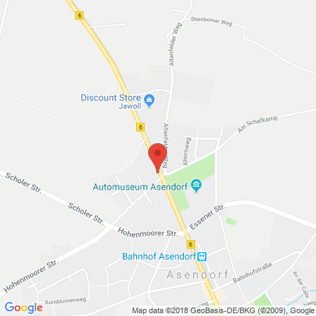 Position der Autogas-Tankstelle: Classic Asendorf in 27330, Asendorf