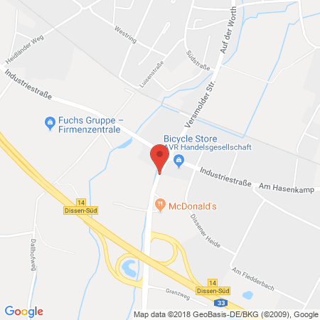 Standort der Autogas Tankstelle: L-Port GmbH Tank- & Rasthof in 49201, Dissen
