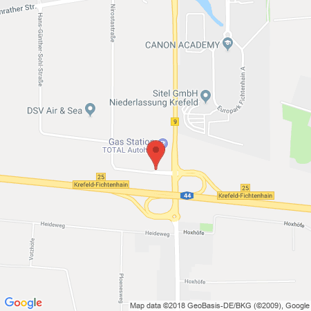 Standort der Tankstelle: TotalEnergies Tankstelle in 47807, Krefeld