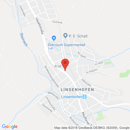 Standort der Tankstelle: ARAL Tankstelle in 72636, Frickenhausen