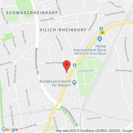 Position der Autogas-Tankstelle: Esso Tankstelle in 53225, Bonn