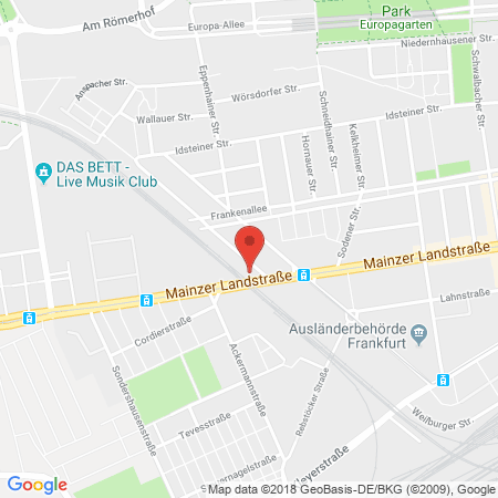 Standort der Tankstelle: ESSO Tankstelle in 60326, FRANKFURT