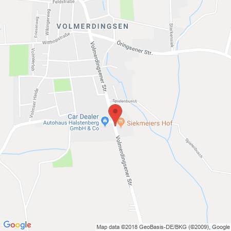Position der Autogas-Tankstelle: AVIA Station Halstenberg in 32549, Bad Oeynhausen